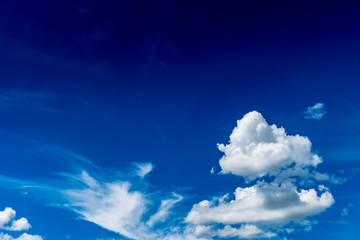 Naklejka na ściany i meble White cloud with Blue sky