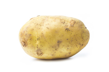 New potato isolated on white background