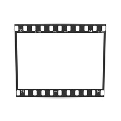 film, movie, photo, filmstrip set of film frame, vector illustration
