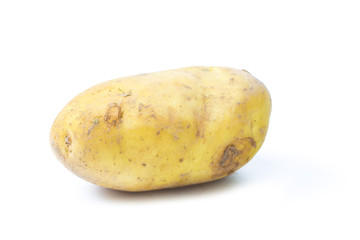 New potato isolated on white background