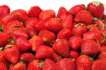 Fresh organic strawberries