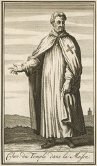Templar in House Dress. Date: 1721