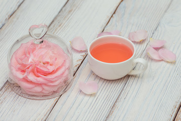 Tea with rose