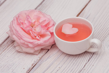 Tea with rose