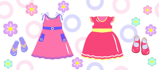 Flower girl dresses and shoes