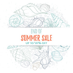 Summer paradise holiday marine card