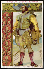 Costume - Men - Scottish 12th century. Date: 12th century