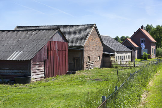 Farm and barns