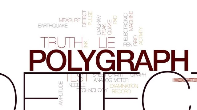 Polygraph animated word cloud, text design animation. Kinetic typography.