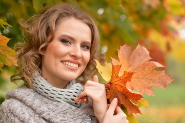 Young woman resting in park