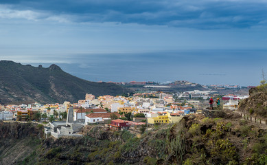Fototapeta na wymiar Barranco del Infierno viewpoint, Adeje, Tenerife