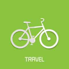 Bicycle vector illustration, logo