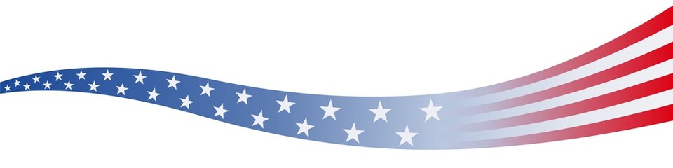 Banner. Stars and stripes (w bg)