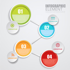 Modern design number 4 step template can used for banner,infographic,data,presentation timeline business,chart, workflow layout,brochure,leaflet ,web design, number options.Vector illustration.
