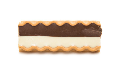 Biscuits with chocolate milk filling