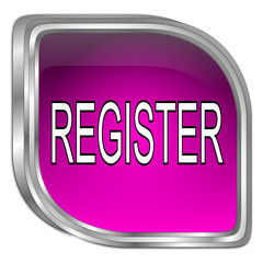 Register Button - 3D illustration