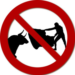 Prohibido torear.
Deseo de una parte de la población de suprimir las corridas de toros.
