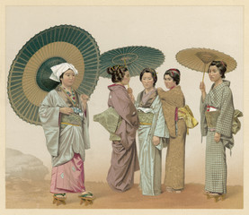 Japanese Parasols. Date: late 19th century