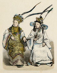 Obraz premium Theatre - Exotic - Actresses. Date: circa 1880