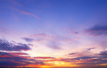 Fototapeta na wymiar Twilight Sky Nature Landscape Background
