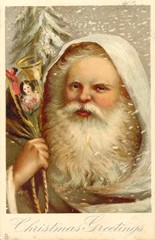 Obraz premium Portrait of Father Christmas. Date: circa 1905