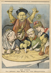 Slicing Chinese Cake. Date: 1898