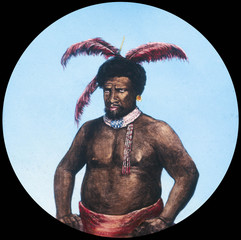 Lantern - Zulu - Cetewayo. Date: 1879