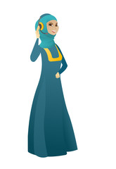 Customer service operator in headset.