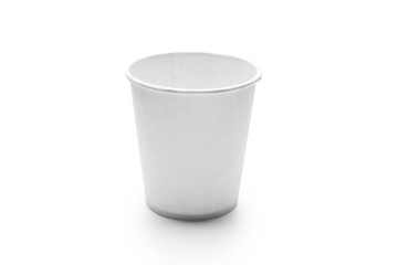 White Paper Cup isolated on white background