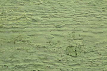 green painted wood background