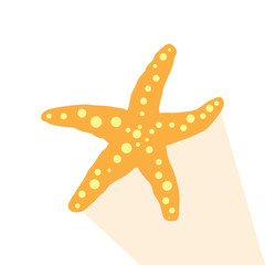 Isolated starfish icon on a white background, Vector illustration