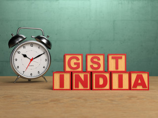 G S T concept - 3D Rendering Image