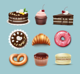 Vector confectionery set