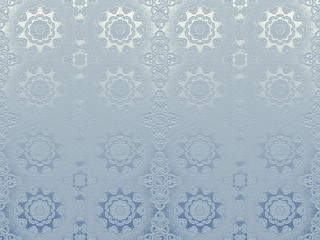 アンティーク オリエンタル模様 背景素材 ブルー