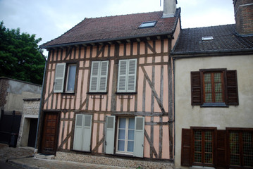 Naklejka premium Centre-ville historique de Troyes (Champagne-France)