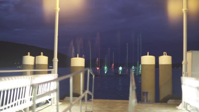 Water fountain in Velden am Worthersee