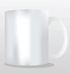 Mug template vector