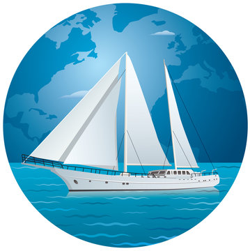 sailing luxury yacht