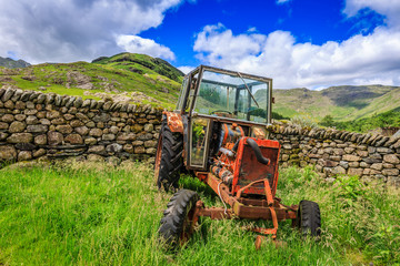 Old Rusty Tractor, The Lake District, Cumbria, England