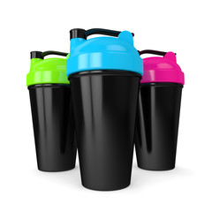 3d render of shakers isolated over white