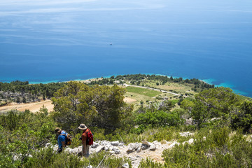 Landscape around Murvica near of Zlatni Rat in Brac Island