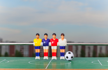 foosball table soccer  football players sport teame