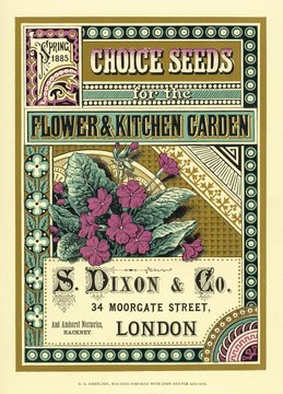 S Dixon - Co seed catalogue. Date: 1885