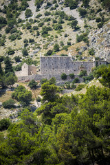 Fototapeta na wymiar Monastery ruins near Murvica, Brac Island, Croatia,