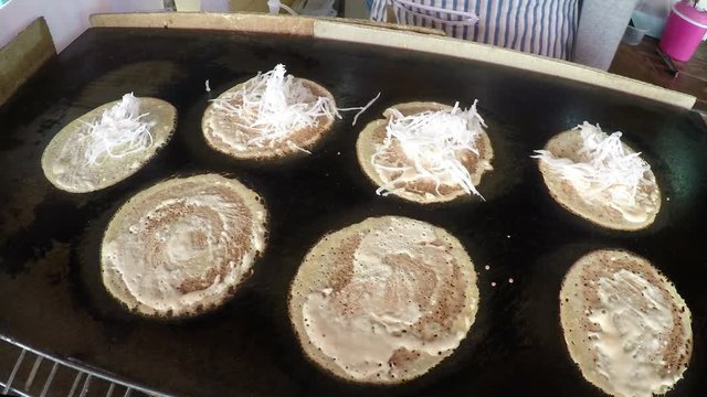 thai sweet dessert making 