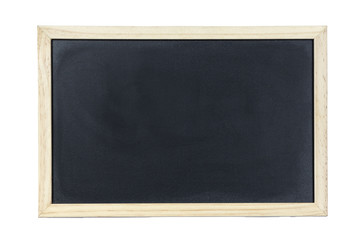 Space chalkboard background texture with wooden frame with space to write. blackboard space for wallpaper. Landscape mounting style horizontal.
