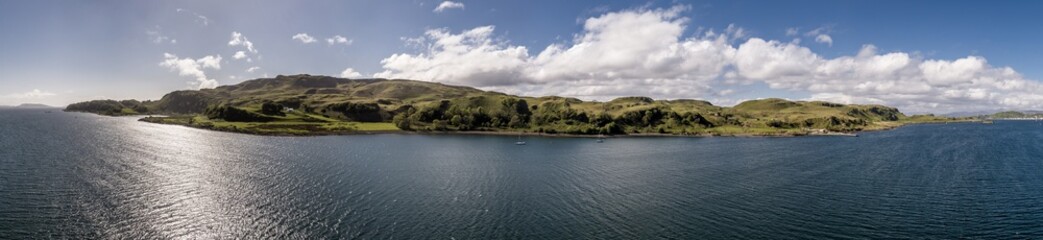 Aerial view of the Island Kerrera, Argyll