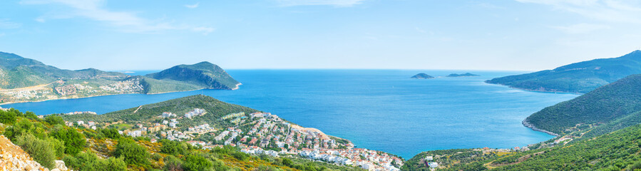 The beautiful coastline of Kalkan, Turkey