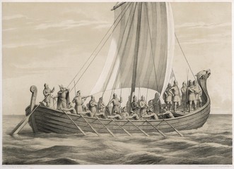 Viking Ships. Date: 9th - 10th centuries