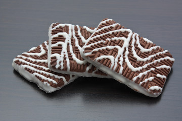 chocolate chip cookies on table